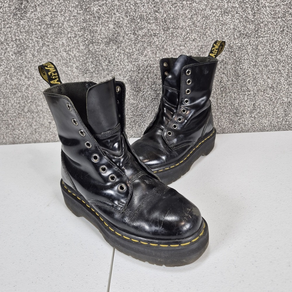 Doc Martens Jadon Platform Boots  Mens 5 Womens 6 EU 37 Black‎ Side Zip